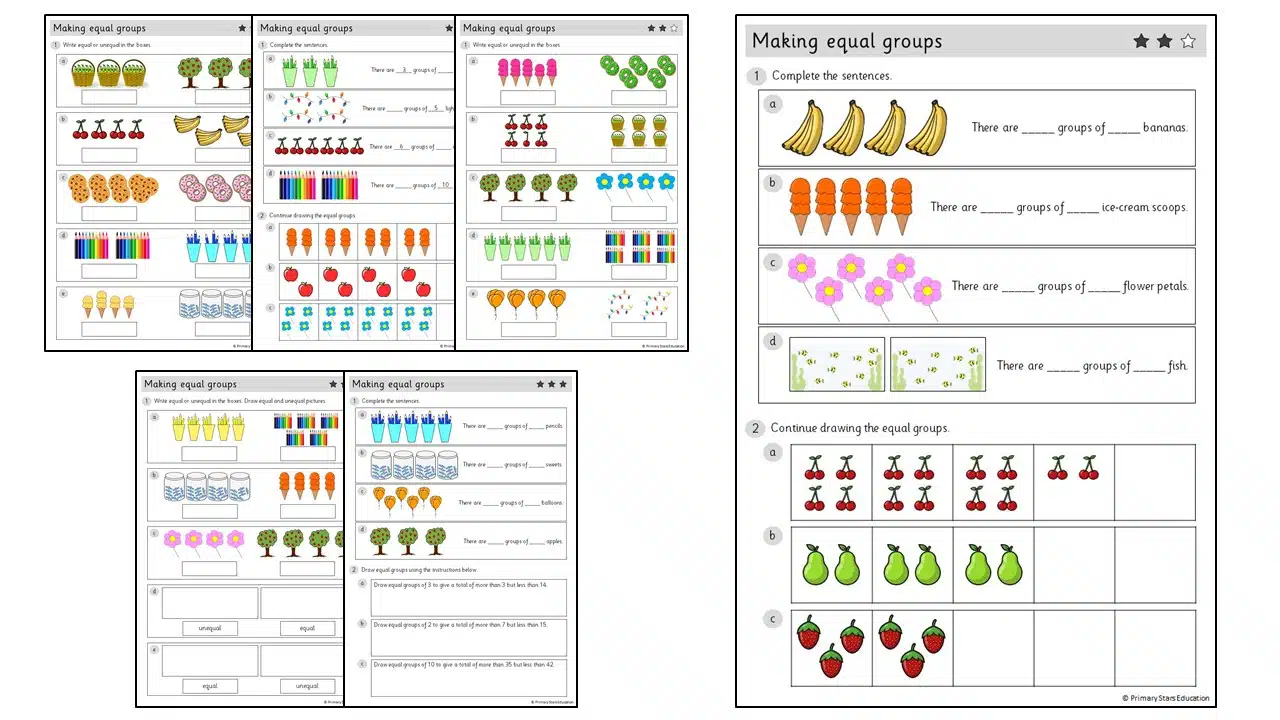 making-equal-groups-worksheets-primary-stars-education