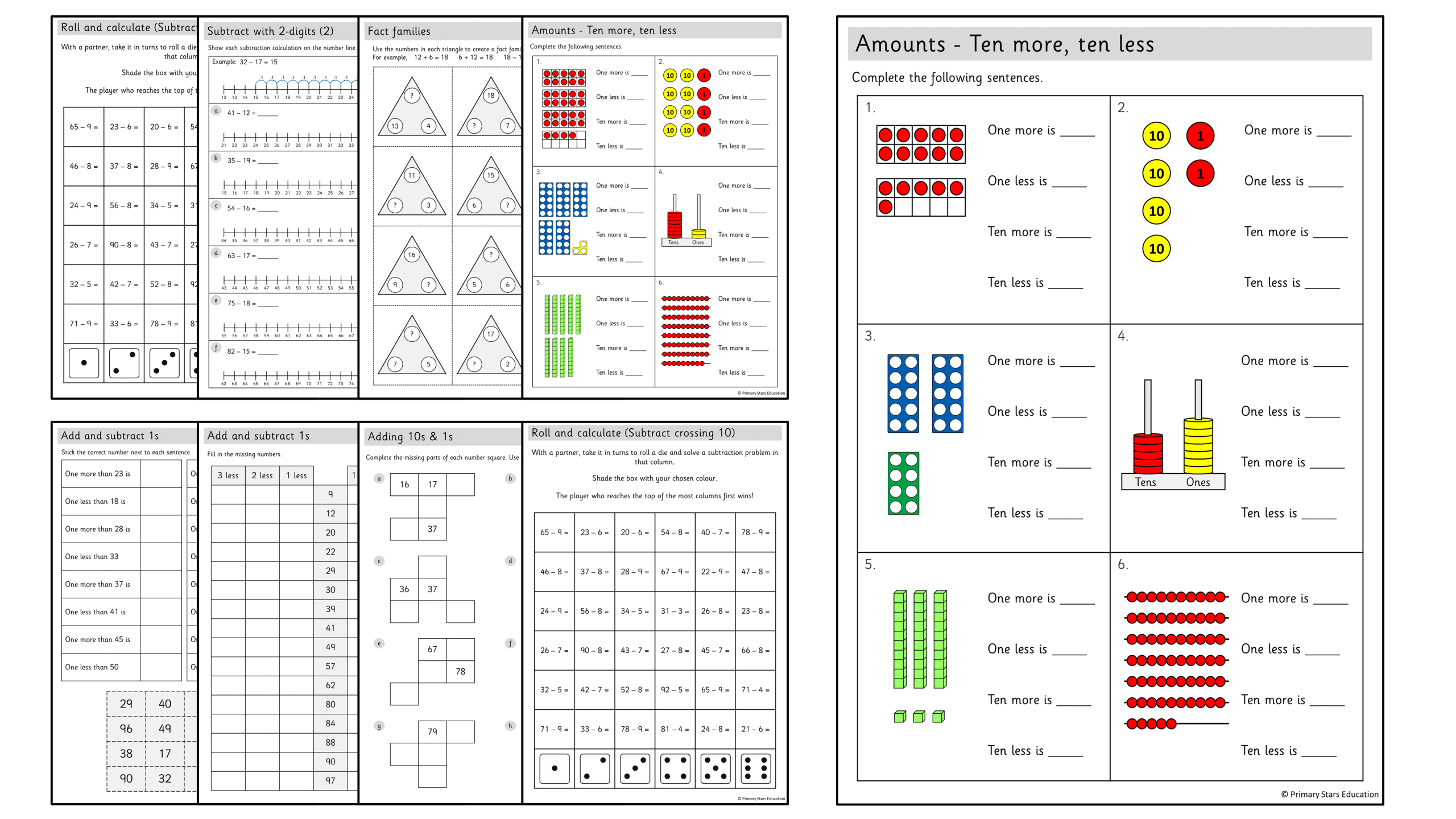 year 2 addition subtraction consolidation primary stars education